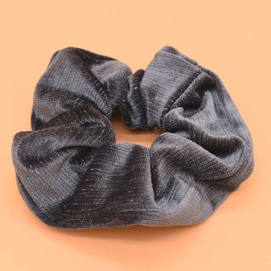 Scrunchies Glitter Ластик За Коса Сив