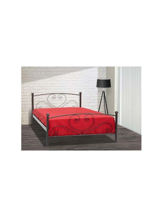 Kalimnos Pat Single Metalic Cupru Pentru Saltea 90x190cm