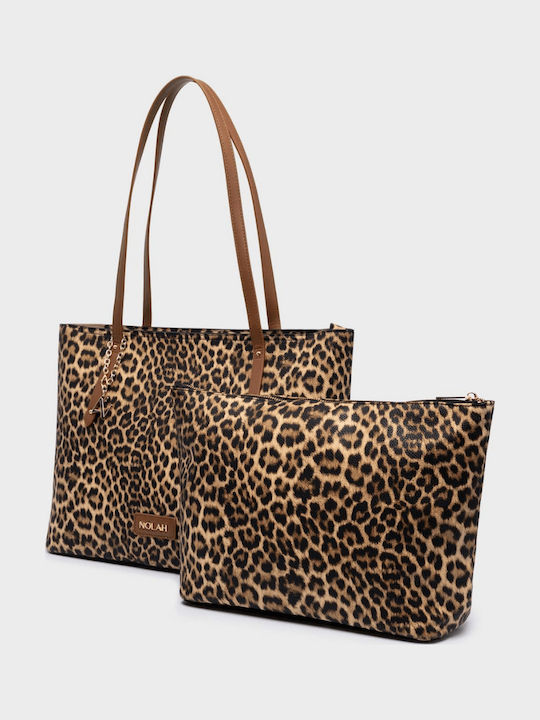 Zuma Women's Shopper Bag Brown Leopard