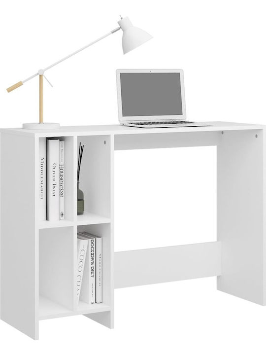 Birou Notebook Din Lemn Cu Birou Alb 102.5x35x75cm