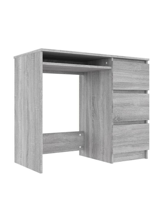Schreibtisch Holz Grey Sonoma 90x45x76cm