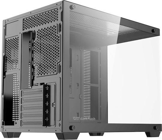 Darkflash B275 Pro Gaming Mini Tower Κουτί Υπολογιστή με Πλαϊνό Παράθυρο και ARGB Φωτισμό Μαύρο