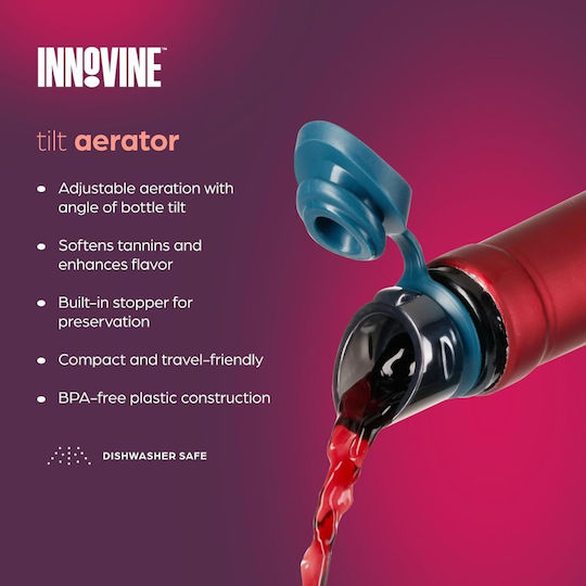 Innovine 12007 Tilt Wine Aerator & Flow Spout Variable Aeration