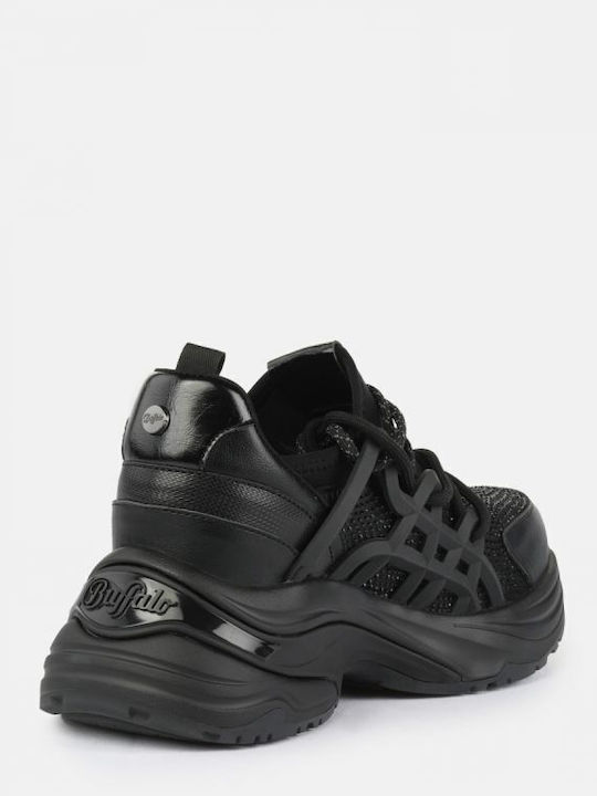 Women's Sneakers Black Fabric