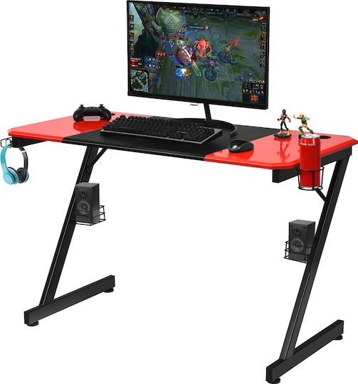 Γραφείο Gaming 120x60x76εκ. Κόκκινο Και Μαύρο Γραφείο Gaming 120x60x76εκ. Κόκκινο Και Μαύρο