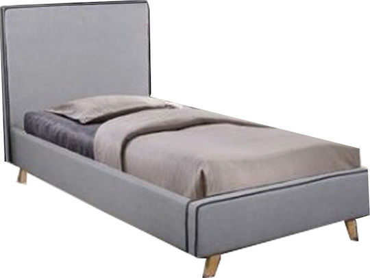 Morisson Κρεβάτι Μονό για Στρώμα 90x190cm Γκρι Morisson Κρεβάτι Μονό για Στρώμα 90x190cm Γκρι