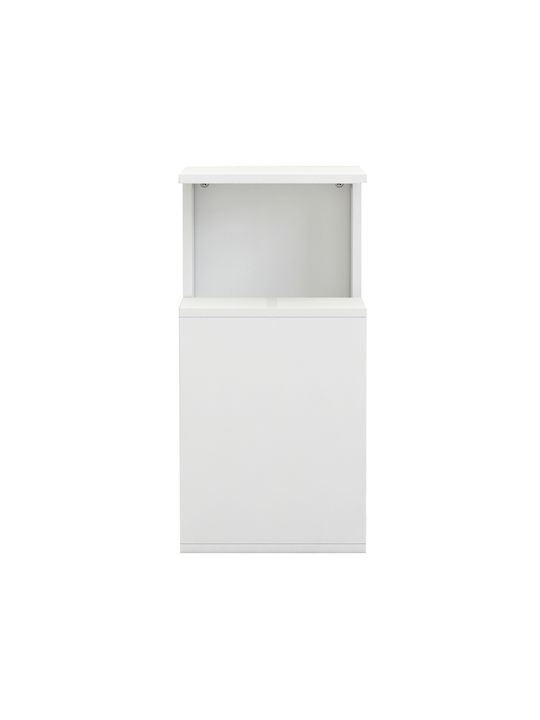 Rectangular Side Table Dawn Wooden White W35xL29.5xH60cm
