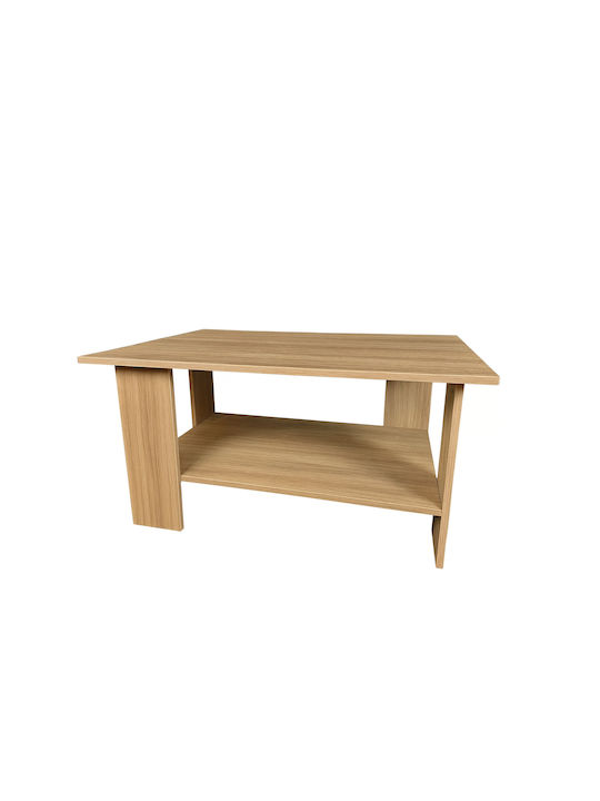 Masa De Cafea Centrală Rectangulară Din Lemn White Oak Lățime 60xLungime 87xÎnălțime 43 Cm