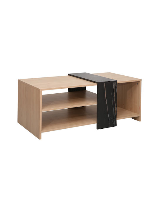 Cozeto Rechteckiges Zentral Kaffeetisch aus Massivholz Natürliche M100xL53xH41.5cm