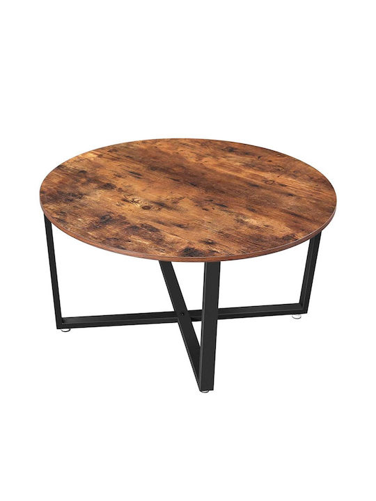 Masa Centrală Rotundă Din Lemn Maro L88xLățime88xÎnălțime47cm