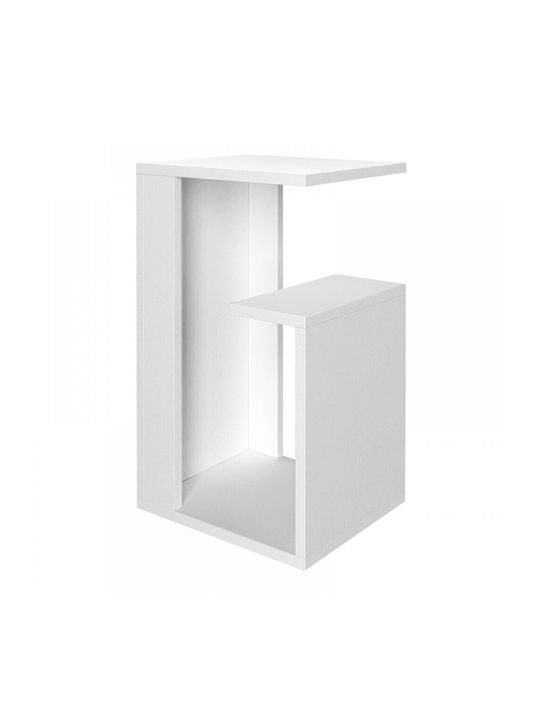 Rectangular Side Coffee Table Rosana Wooden White W35xL29.5xH60cm GP042-0092 1