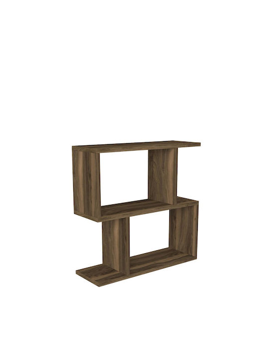 Rectangular Side Table Mathraki Wooden Brown L60xW20xH60cm.