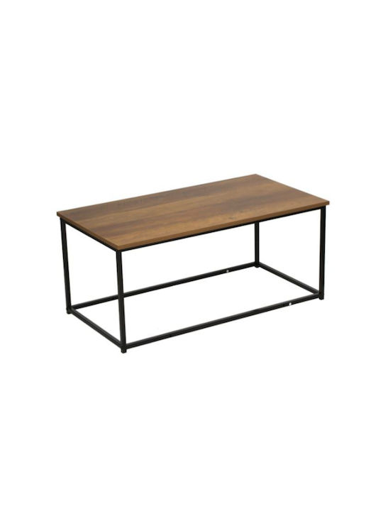 Rectangular Central Wooden Coffee Table Natural Colour W90xL48xH40cm