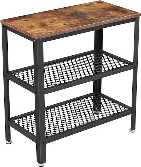 Beistelltisch B60xT30xH60cm Rustic Brown Beistelltisch B60xT30xH60cm Rustic Brown