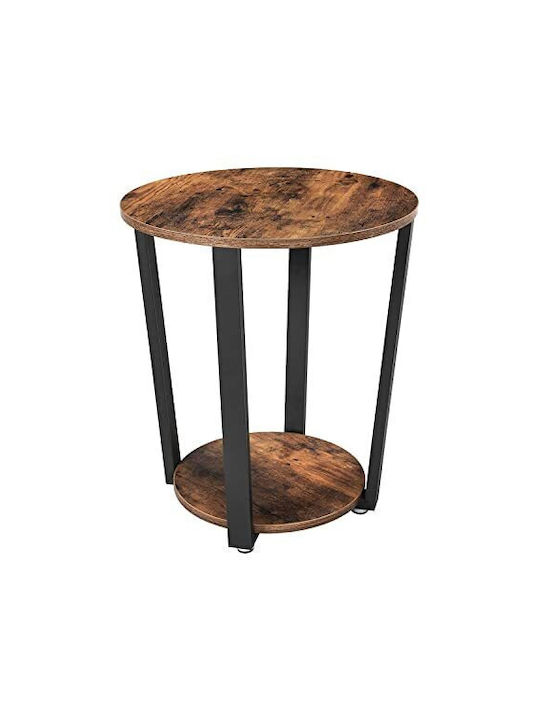 Rundes Beistelltisch Holz Steel M50xL50xH57cm