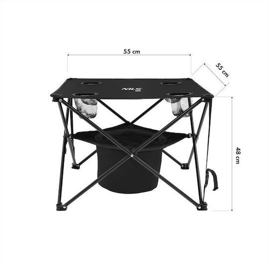 Nils Set Masă Pentru Camping Pliabil Gri