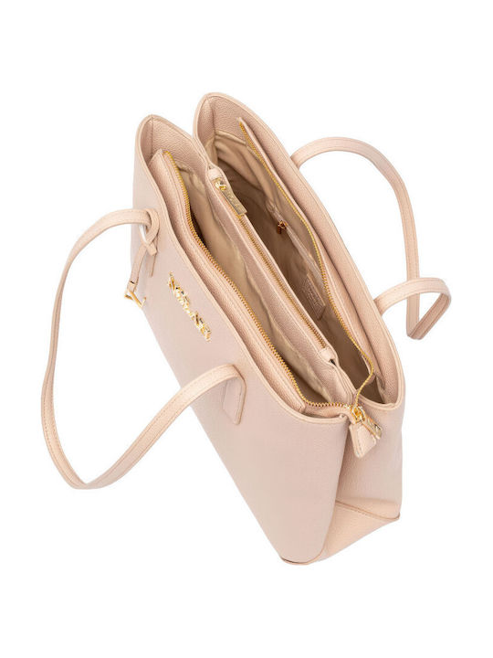 Valia Damen Schultertasche Rosa