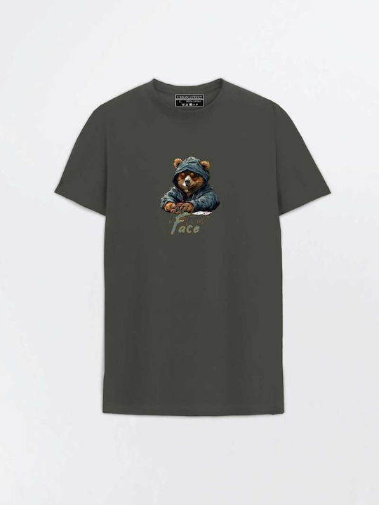 T-shirt Σκούρο Χακί