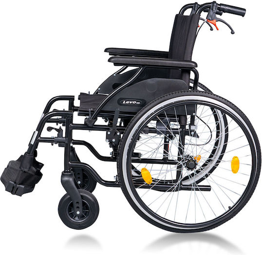 Mobiak Levo Инвалидна Количка 24" Сгъваема 46cm 0810842 Черна
