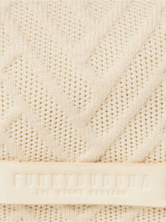 Νεσεσερ Funky Buddha Αναγλυφο Πλεκτο Off White