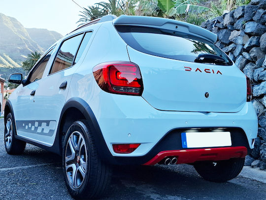 Motordrome Car Rear Spoiler from Polyurethane Dacia Sandero II 2012+