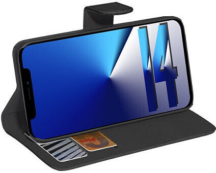Pedea Pedea Handyhüllen Silikon Leder Kunststoff Schwarz Für iPhone 14