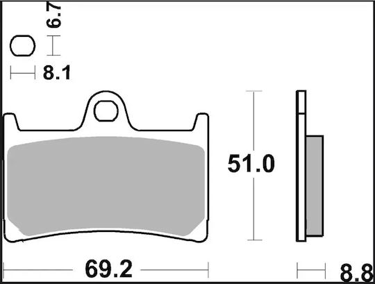 Brembo Τακάκια Μοτοσυκλέτας για Yamaha MT-01 / MT-07 / MT-09 / MT-10