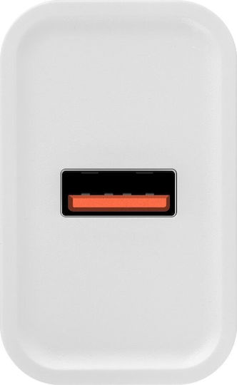 Obal:Me Wireless Charger with USB-A Port 18W Quick Charge 3.0 White