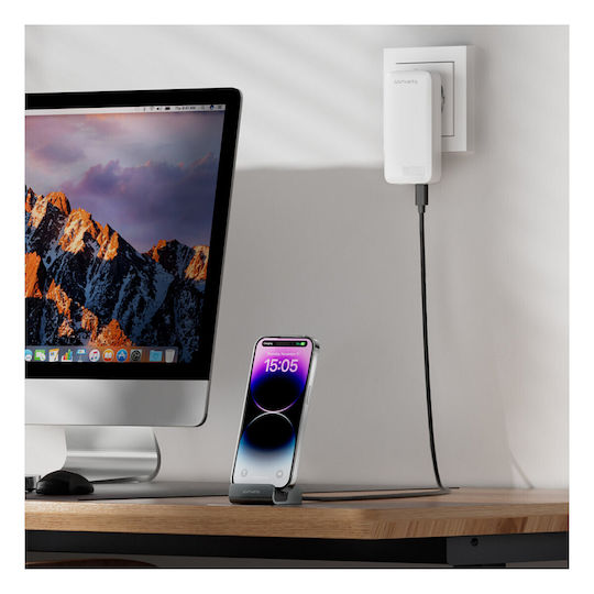 4Smarts Charging Station 60W Power Delivery Quick Charge 4.0 in Gray Color