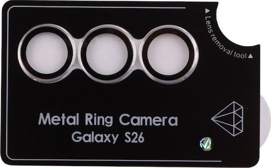 Volte-Tel Glass Cover Schutz für Kamera Gehärtetes Glas Silber für das Samsung S26 5g