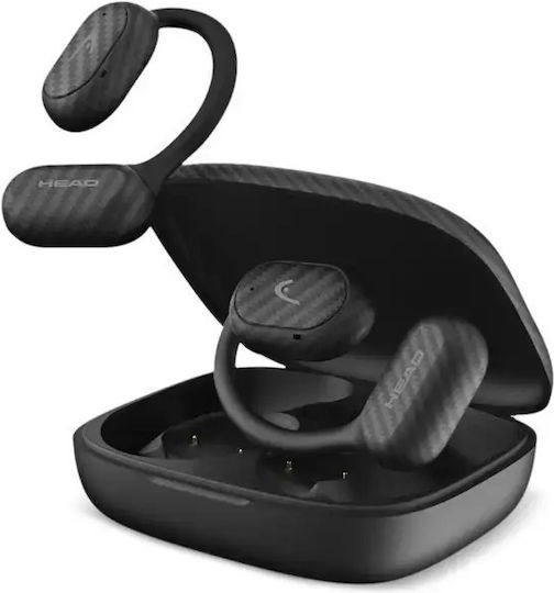 Head HDTW02 Open Ear Bluetooth Handsfree Earphones with Sweat Resistance and Charging Case Black