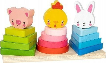 Smily Play Wooden Pyramid Toy