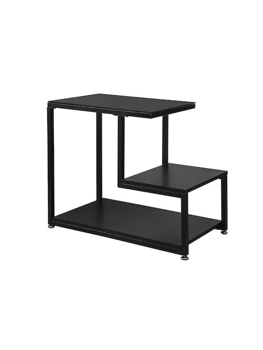 Правоъгълена Помощна маса Дървена Black Ш65xД35xВ56см.