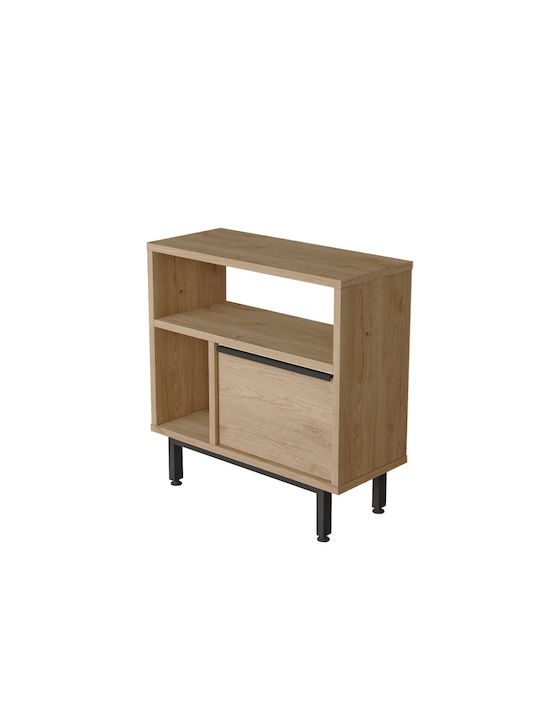 Rectangular Side Table Shaldon Wooden Natural M60xP25.5xH60cm