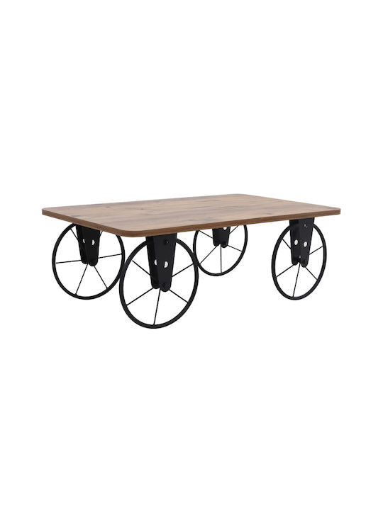 Rechteckiges Zentral Kaffeetisch Jemmy aus Massivholz Akazie M90xL55xH33cm GP038-0022 Stück