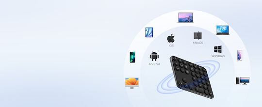 iClever IC-KP11 Tastatură Numerică Fără Fir Bluetooth Gri