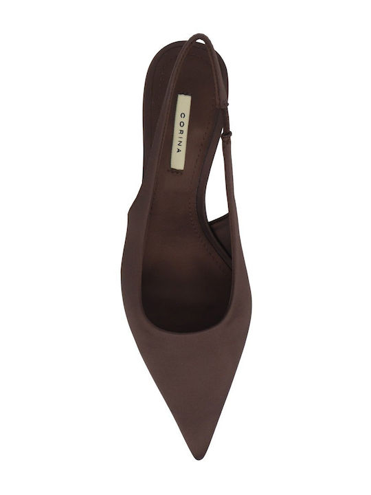 Pumps Mit Mittelhohem Braun Absatz
