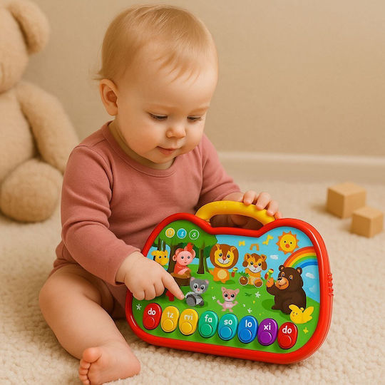 Lean Toys Musical Instrument Interactive Educational Board Animal