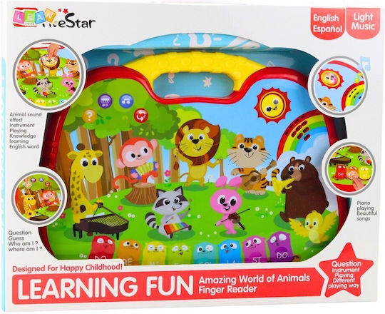 Lean Toys Musical Instrument Interactive Educational Board Animal