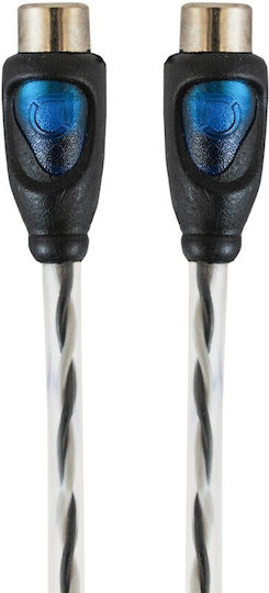 Twisted Rca Cable Y-split 0.3m Ofc 2 Female 1 Male Dual Symmetrical Conductors Auto-connect 720rcayl2f Ζευγος