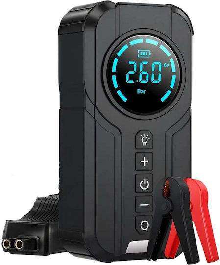 MK-331 Φορητός Εκκινητής Μπαταρίας Αυτοκινήτου 1000A με Τρόμπα / Φακό 12V