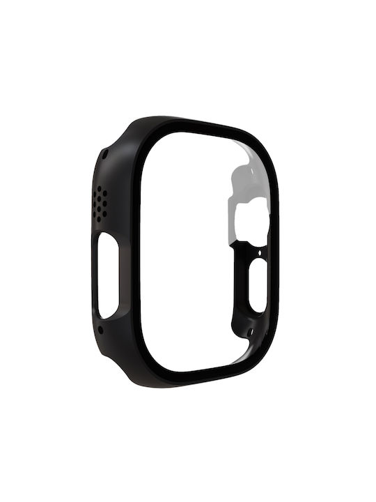 Пластмасов Калъф със Стъкло в Черен цвят за Apple Watch Ultra 49 мм