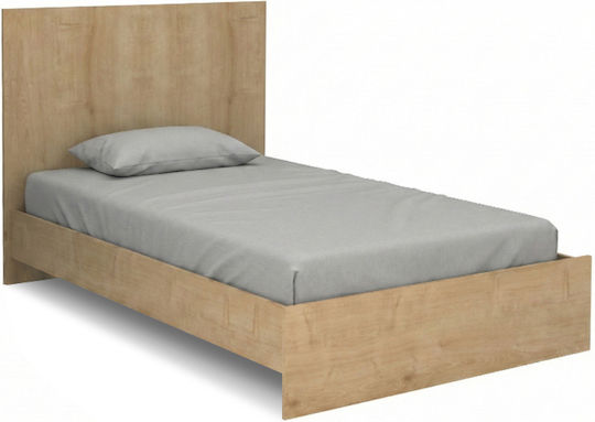 Troy Bett Halb-Doppelbett Holz Natural Beech für Matratze 120x200cm