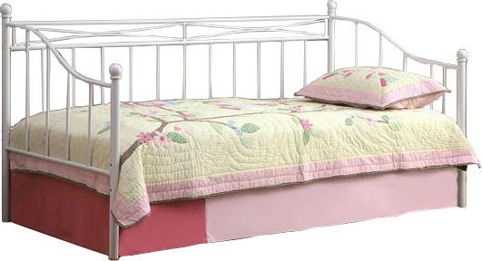 Marin Daybed Κρεβάτι Μονό Μεταλλικό Άσπρο για Στρώμα 90x190cm