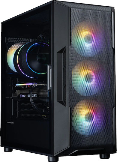 Zalman I3 Neo V2 RGB Gaming Midi Tower Κουτί Υπολογιστή με Πλαϊνό Παράθυρο Μαύρο