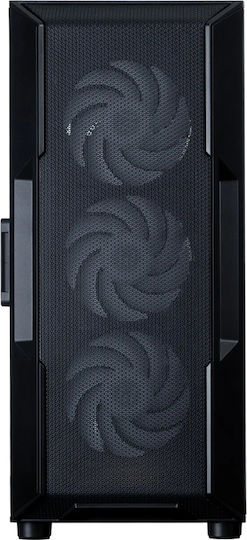 Zalman I3 Neo V2 RGB Gaming Midi Tower Κουτί Υπολογιστή με Πλαϊνό Παράθυρο Μαύρο