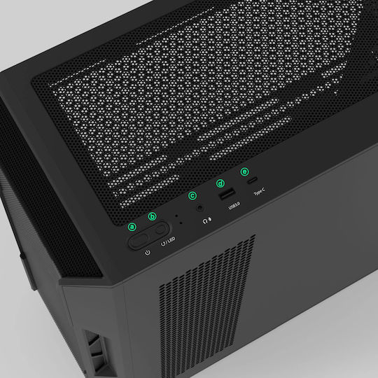 Zalman I3 Neo V2 RGB Gaming Midi Tower Κουτί Υπολογιστή με Πλαϊνό Παράθυρο Μαύρο