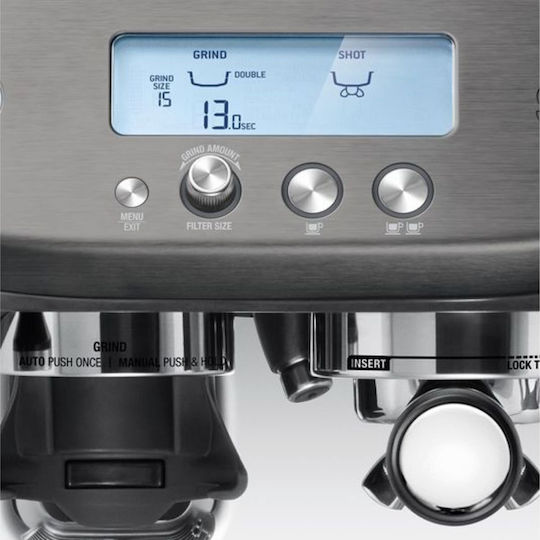 Sage Barista Pro Αυτόματη Μηχανή Espresso 1680W Πίεσης 15bar για Cappuccino με Μύλο Άλεσης Πράσινη
