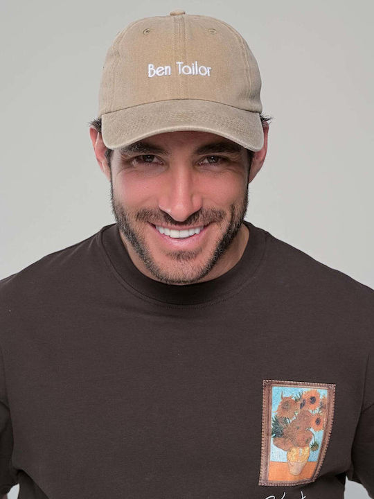 Șapcă Denim Dust Bej Pentru Bărbați Bej Ben Tailor
