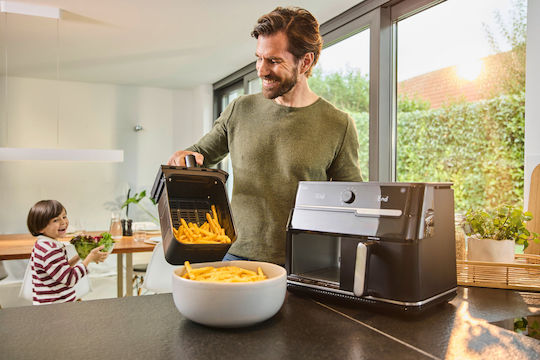 Braun Air Fryer με Διπλό Αποσπώμενο Κάδο 10lt Μαύρο TD5073